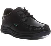 Kickers Reasan Lace Lthr YM, Scarpe Stringate Derby Bambino, Nero (Black), 38 EU