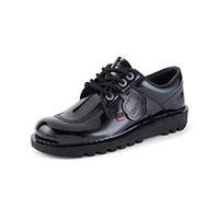 Kickers Kick Lo Core, Scarpe Stringate Basse Derby Donna, Nero (Patent Black), 40 EU