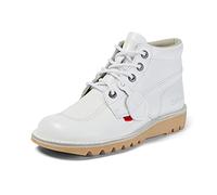 Kickers Stivali In Pelle Bianca Kick Hi - EUR 38
