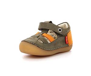 KICKERS SUSHY, Scarpa Mary Jane Unisex-Bambini, Kaki Orange, 19 EU