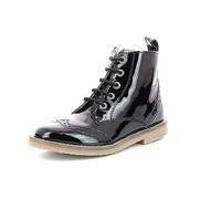 KICKERS Tyrol, Scarpe con Lacci Donna, Noir Vernis, 35 EU