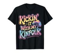 Kickin' It with My Kinfolk Funny Family Reunion Maglietta