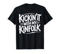 Kickin' It with My Kinfolk Riunione di Famiglia Divertente Maglietta