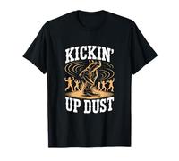 Kickin' Up Dust Country Dance in Stile Divertente Maglietta