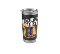 Kickin' Up Dust - Stivali da cowboy con grafica Bicchiere termico in acciaio inox doppia parete