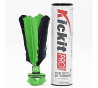 Kickit | L'originale Birdie Soccer PRO Trainer | Gioca all'aperto, al chiuso o in cortile, spiaggia o portellone posteriore, divertimento per tutte le età e adatto ai viaggi (nero e verde)