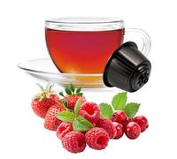 Kickkick 64 Capsule Tisana ai Frutti Rossi Compatibili con Nescafé Dolce Gusto
