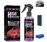 Kicklo Ceramic Coating, 3 in 1 Quick Car Ceramic Coating Spray, Nano Scratch Repair & High Protection Paint Sealant, Waterless Wash for All Vehicles (1 Pcs)