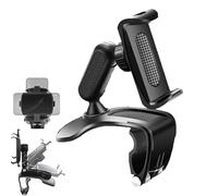 Kicklo Phone Holder, Plixorahub Car Phone Holder Mount, 360 Degree Rotatable Car Dashboard Phone Holder(Upgrade Clip Never Fall), for Fits 4”-7” Phones (1-PCS)