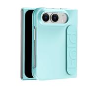 Kickstand Case For iPhone Duo Silicone Grip Cover | Full Body Protective Phone Case with Finger Strap Handheld Design PC Shockproof Stand Case(Ye?il)