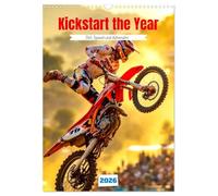 Kickstart the Year - Dirt, Speed und Adrenalin (Wandkalender 2026 DIN A3 hoch), CALVENDO Monatskalender: Motorcross im perfekten Moment eingefangen