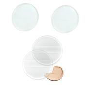KickZu 1 spugnetta riutilizzabile e frullatore, spugnette rotonde in silicone, lavabili, con manico in seta, applicatore cosmetico per fondotinta liquido, crema, correttore, fard, strumenti di