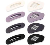 KICOSY Set di 8 fermagli piatti per capelli da donna, set di 8 fermagli piatti antiscivolo per capelli spessi/sottili, accessori per capelli perfetti per l'uso quotidiano, lavoro, guida, viaggi e