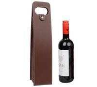 KICPUK Borsa per vino, Marrone, One bottle, moderno