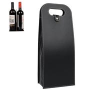 KICPUK Borsa per vino, Nero , Two bottle, moderno