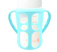 Kid Bottle Holder, Soft Silicone Grip, Double Handled Design, Feeding Flask Accessory, Any for Glass and Bottles, Comodo, Easy Hold for Kids 4.13 Inches