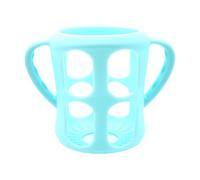 Kid Bottle Holder, Soft Silicone Grip, Double Handled Design, Feeding Flask Accessory, Any for Glass and Bottles, Comodo, Easy Hold for Kids 4.13 Inches