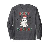 Kid Christmas Ghost, Spaventoso e Luminoso, Carino Kawaii da Donna Maglia a Manica
