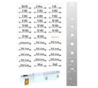 Kid Growth Chart | Height Measuring Ruler | Boys Height Chart | Shatterproof Growth Ruler | Flexible Kids Ruler Flexible And Durable Acrylic For Drawing, Learning, And Playing