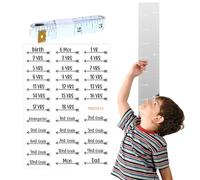 Kid Growth Chart Mirror, Flexible Height Measuring Ruler, Toddler Growth Chart, Shatterproof Growth Chart, Wall Decor Growth Chart, Easy To Install, Innovative Height Tracking For Kids