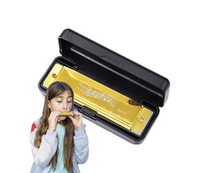 Kid Harmonica - Metal & ABS, Preschool Toy Musical Instrument | Safe Water-Based Kids Harmonica, Educational Rhythm & Coordination Tool For, Early Learning, Beginners, Music Practice