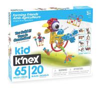 K'NEX Basic Fun 85052 Kid Farmin' Friends 20 Model Building Set 61 pezzi