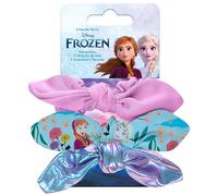Kid Licensing Frozen Set di 3 elastici con fiocco in tessuto, multicolore, Talla única