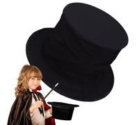 Kid Magician Hat - Foldable Comedy Cosplay Headgear , Black Top Hat For Magician | magic performances theater | For Youth Teens Halloween Themed Party Heater Performances Accessories