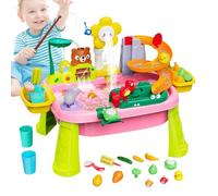 Kid Water Table, Beach Outdoor Toys, Electric Pump Pretend, Educational Fishing Sensory Toy for Backyard, Birthday, Camping, School, Picnic, 23.62x16.73x17.32 Inches
