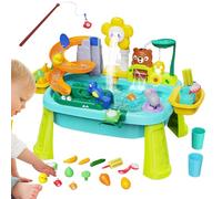 Kid Water Table - Water Table for Kids | Beach Outdoor Toys with Electric Pump | Educational Pretend Play Fishing Game Sensory Toy for Ages 3-8 Boys Girls Travel Beach Birthday Daycare Camping