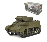 Kidaromo 1:16 RC Tank, US M8 RC Howitzer Tank, 2.4GHz WWII veicolo militare battaglia principale veicolo corazzato con suono e luce, riavvolgimento, doppia velocità, fumo e torretta rotante, regali e