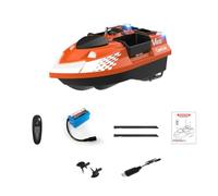 Kidaromo V802 RC Bait Boat, barca da pesca ad alta velocità con 4 tramogge indipendenti, navigazione giroscopio, portata 500 m, luci notturne, capacità 3 kg e doppia antenna, barche RC all'aperto