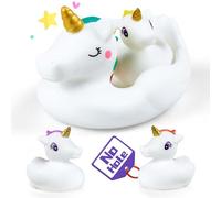 KidBloom Giochi Bagnetto Neonato Antimuffa, Unicorno Giochi Vasca da Bagno Bambini, Giochi Bagnetto 1 Anno