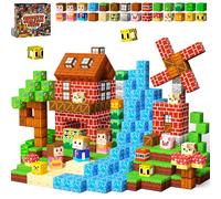 KIDCHEER Blocchi di Costruzioni Magnetiche 200 Pzi, Blocks di Foresta, Giocattoli da Costruzione per Bambini, Regalo per Bambini e Bambine dai 3-10 Anni