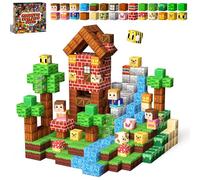 KIDCHEER Blocchi di Costruzioni Magnetiche per Bambini 100 Pzi, Blocks di Foresta, Giocattoli Educativi per bambini, Regalo per Bambini e Bambine dai 3-10 Anni