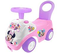 Kiddieland Disney Lights 'N' Sounds Ride-On: Minnie Mouse - Auto giocattolo interattiva, da piede a pavimento, per bambini, età 12-36 mesi, grande