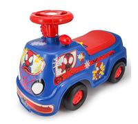 Kiddieland: My First Spidey Racer - Luci e suoni da cavalcare, veicolo Spiderman, veicolo da piede a pavimento, cruscotto interattivo, bambini e bambini, 18-36 mesi