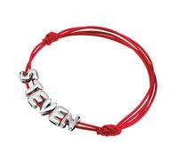 Kiddo Sky Bracciale Personalizzato con Lettera a Bolle 3D Bracciale in Pelle Adujstable per Mamma Bracciale con Nome Iniziale Placcato Oro 18K per Donne Bracciale Alla Moda Gioielli Regali (Argento)