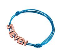 Kiddo Sky Bracciale Personalizzato con Lettera a Bolle 3D Bracciale in Pelle Adujstable per Mamma Bracciale con Nome Iniziale Placcato Oro 18K per Donne Bracciale Alla Moda Gioielli Regali (Oro rosa)