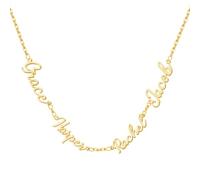 Kiddo Sky Collana con Nome Personalizzata con Catena Barbazzale, Regalo di Gioielli Personalizzato Donna Mamma Moglie Adolescenti Figlia