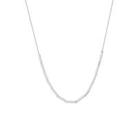 Kiddo Sky Collana Personalizzata con Codice Morse per Donna, Gioielli con Messaggio Nascosto in Codice Morse, Regali per la Festa Della Mamma e il Compleanno (Argento)