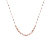 Kiddo Sky Collana Personalizzata con Codice Morse per Donna, Gioielli con Messaggio Nascosto in Codice Morse, Regali per la Festa Della Mamma e il Compleanno (Oro rosa)