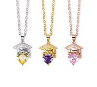 Kiddo Sky Collana Personalizzata per la Laurea 2025 da Donna, Bomboniera per la Laurea Universitaria, Regalo Commemorativo per la el 2025