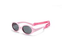 Kiddus Occhiali da Sole Neonato e Bebè Bambina e Bambino 0-12 Mesi, Polarizzati CAT3 UV400, Molto Flessibili in TPE, Forma Rotonda, con Fascia Regolabile, Senza BPA, Certificati CE e ISO
