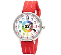 Kiddus Orologio Da Polso, Analogico per Bambini, Ragazzi. Time Teacher English Version. Con Esercizi per Imparare a Leggere l’Ora. Movimento al Quarzo Giapponese.