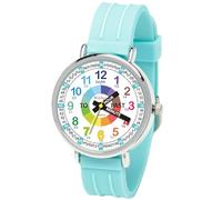 Kiddus Orologio Da Polso, Analogico per Bambini, Ragazzi. Time Teacher English Version. Con Esercizi per Imparare a Leggere l’Ora. Movimento al Quarzo Giapponese.