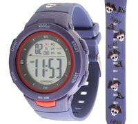 Kiddus Orologio Digitale Bambine e Bambini. Con Cronometro, Calendario, Sveglia, Luce. Resistente All’acqua. Da Polso, Sportivo. LED Luminoso di Notte. Età dai 5 ai 12 Anni. PIRATI