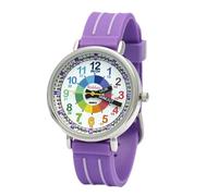 Kiddus Orologio Educativo per Bambini. Da Polso, Analogico. Con Esercizi per Imparare a Leggere l’Ora. Disegnato a Barcelona. Dutch Paars