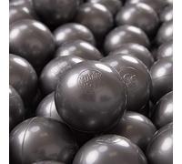 KiddyMoon 100 Palline/7Cm Palline Morbide Colorate Per Piscina Bambini Fatto In EU, Argento