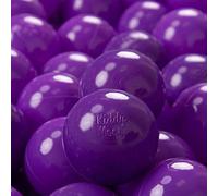 KiddyMoon 100 Palline/7Cm Palline Morbide Colorate Per Piscina Bambini Fatto In EU, Viola
